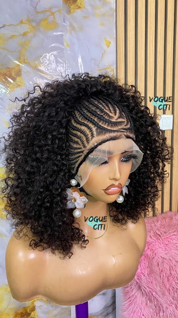 Goddess cornrow & curls