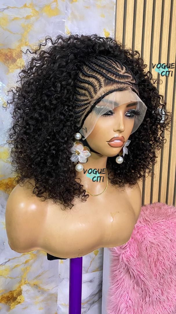 Goddess cornrow & curls