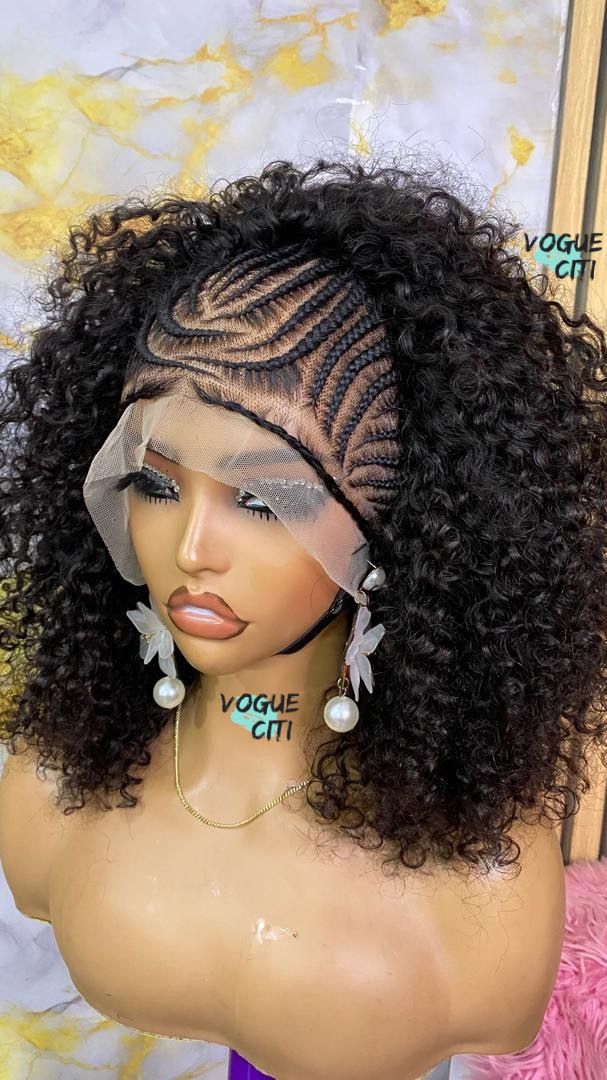 Goddess cornrow & curls