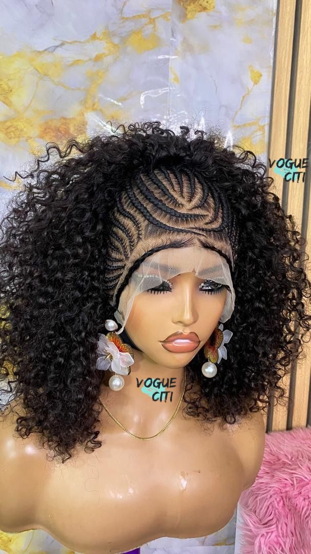 Goddess cornrow & curls