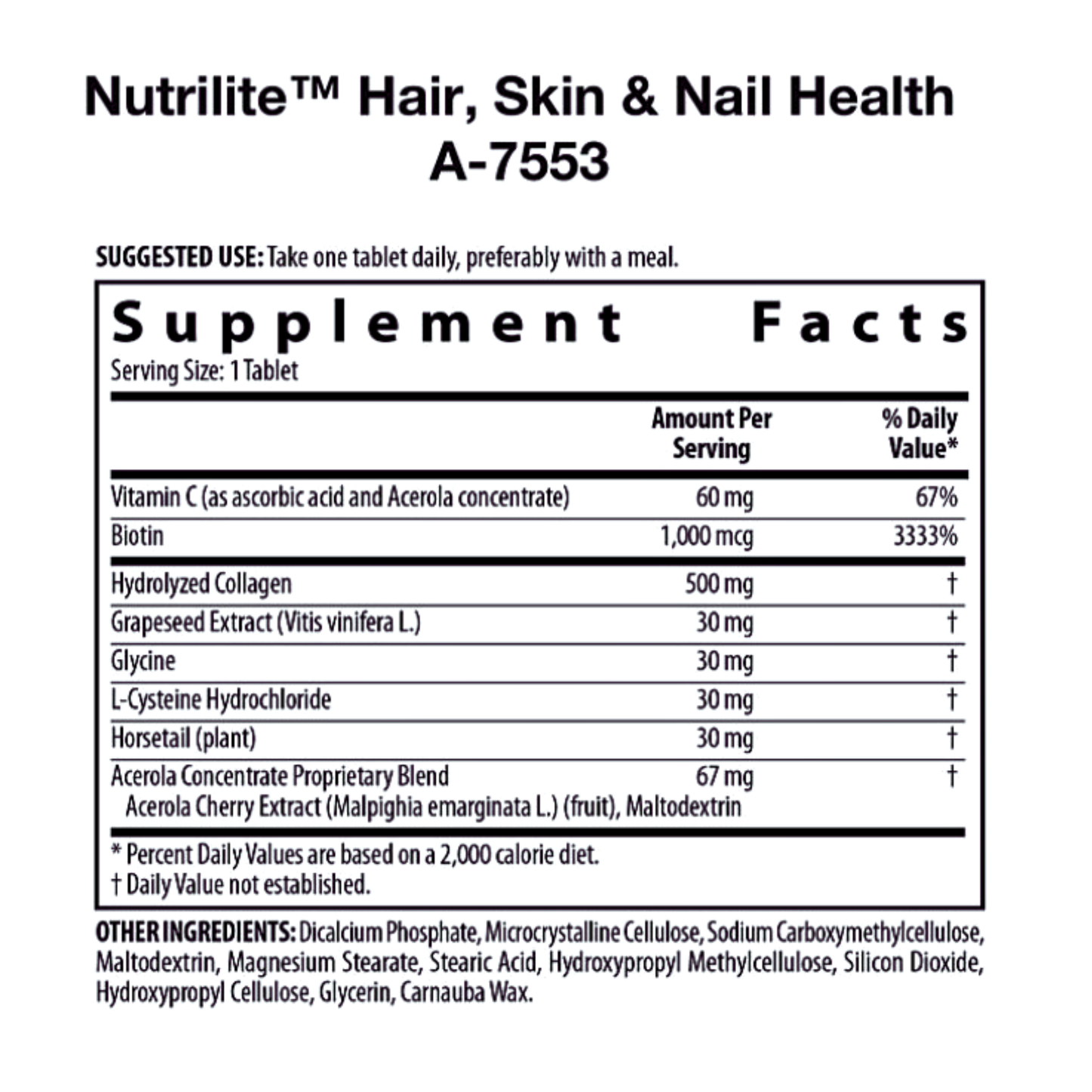 Hair, skin and nails (Collagen and biotin supplement)