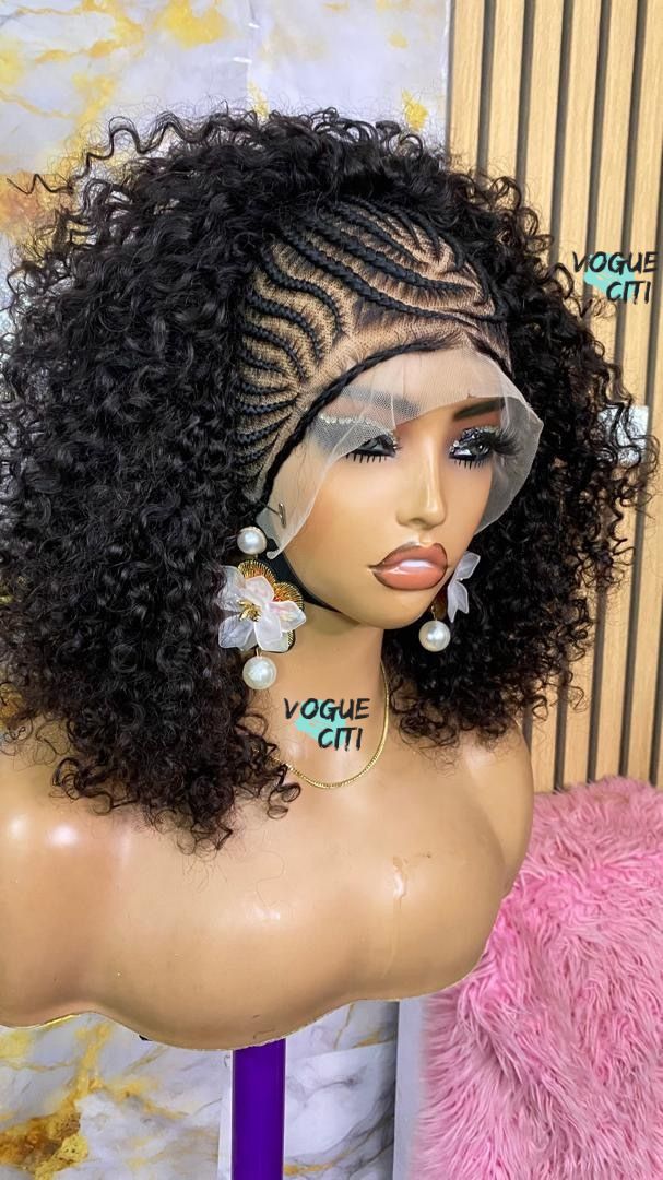 Goddess cornrow & curls