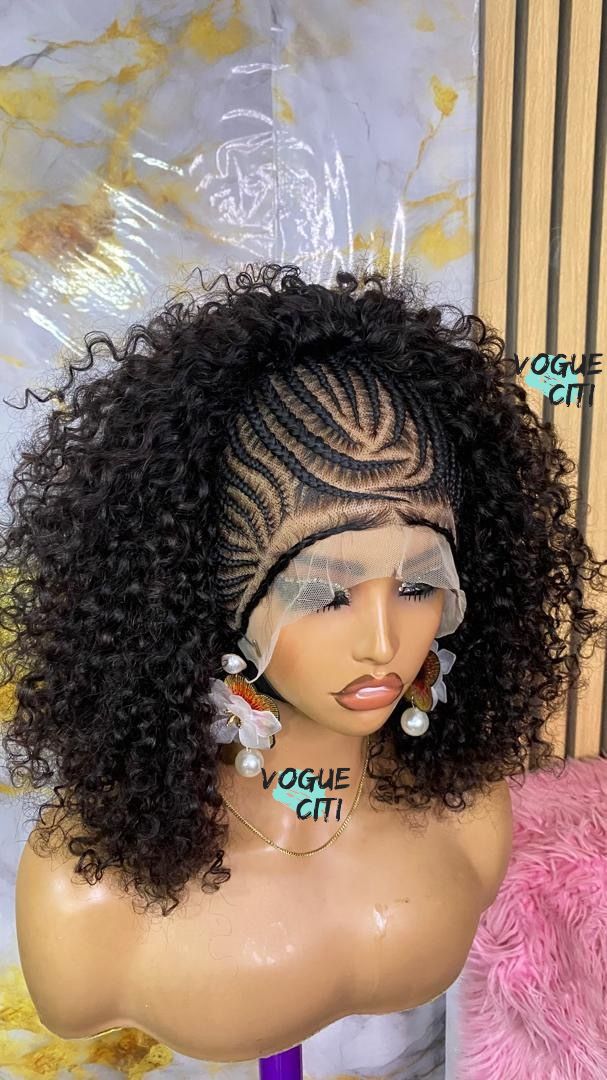 Goddess cornrow & curls