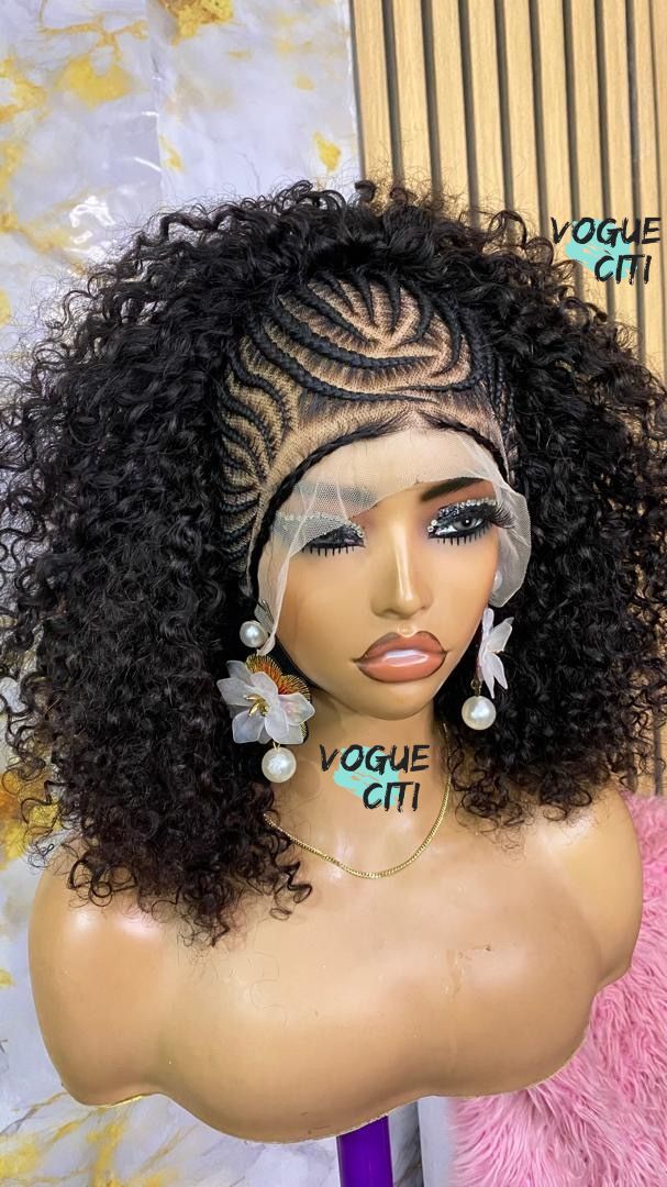 Goddess cornrow & curls