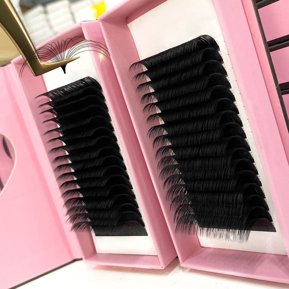 Wholesale Private Label Cashmere Matte Black Individual Lash Extension (8-25mm) Mixed Length