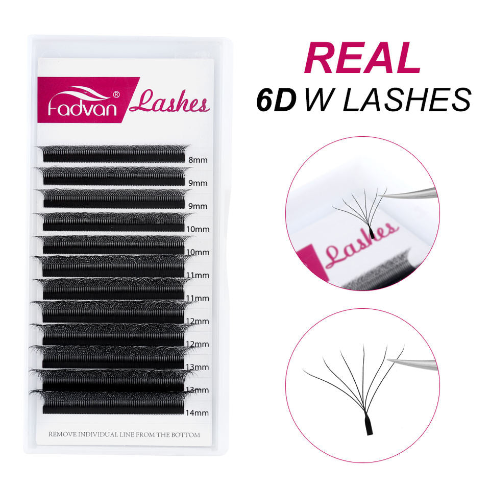 Wholesale Private Label W SHAPE Individual Eyelash Extension