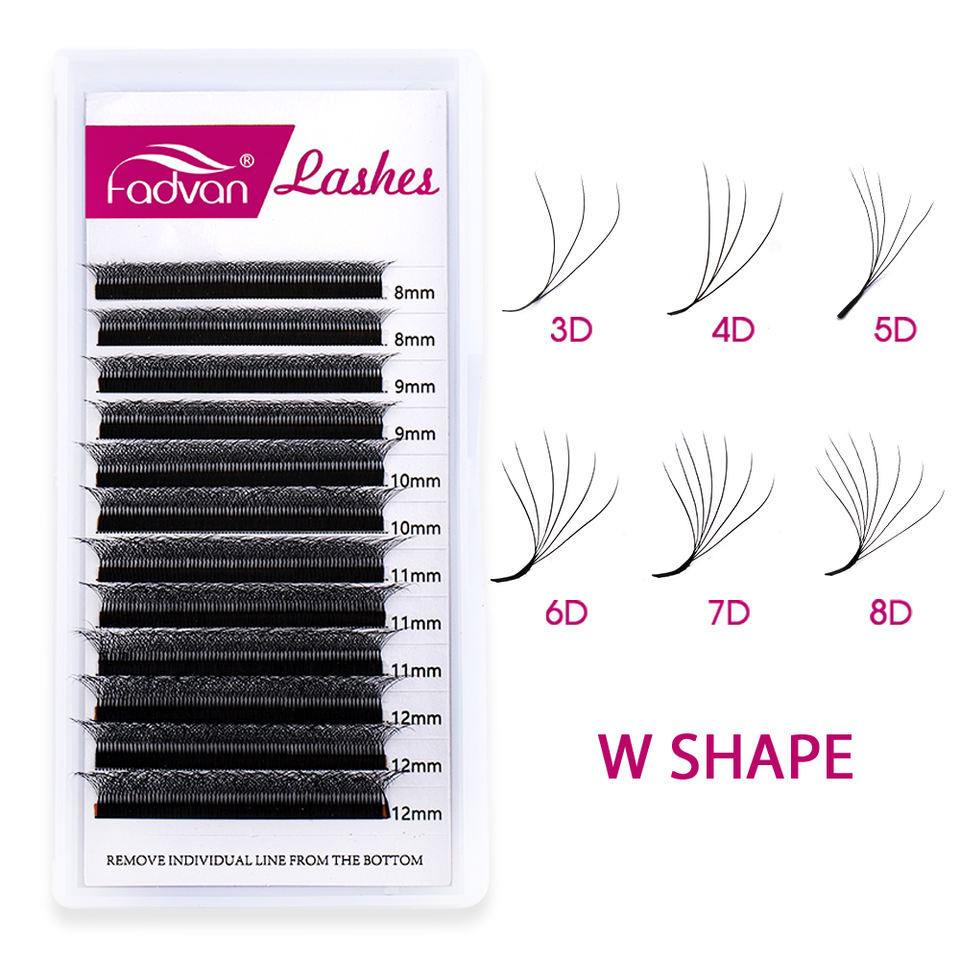 Wholesale Private Label W SHAPE Individual Eyelash Extension