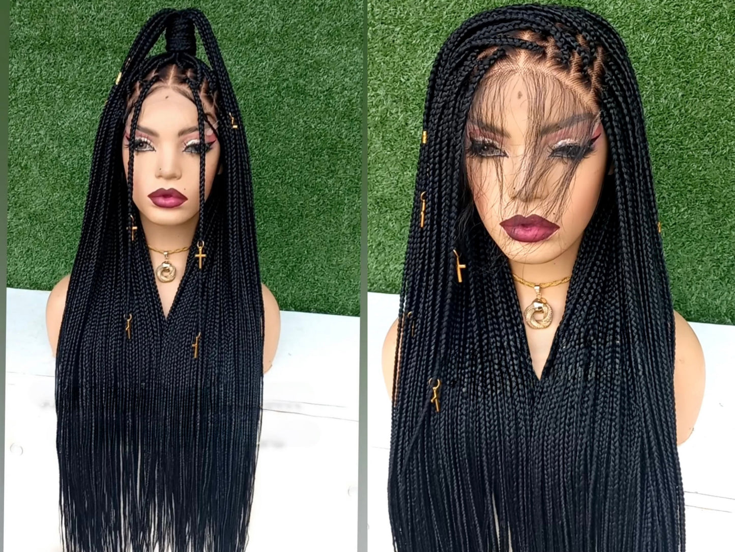 Braided box braid