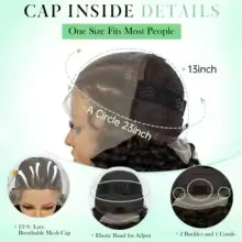 Water Wave 13x6 lace Cornrow Wig