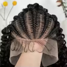 Water Wave 13x6 lace Cornrow Wig