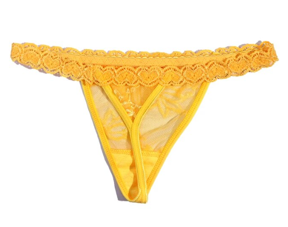Personalized Crystal Initials Lace Thong Panties for Women - Sexy Bikini Underwear and Body Jewelry Gift