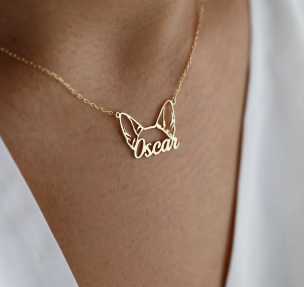 Custom Dog Name Necklace - Personalized Pet Jewelry - Pet Memorial Gift - Christmas Gift for Her