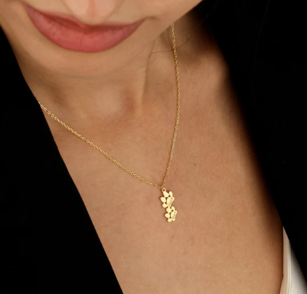 Personalized Paw Print Name Necklace - Ideal Christmas Gift for Pet Lovers