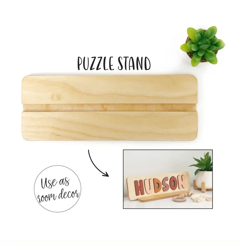 Wooden Name Puzzle, Gender Neutral, Personalized Gift for Baby