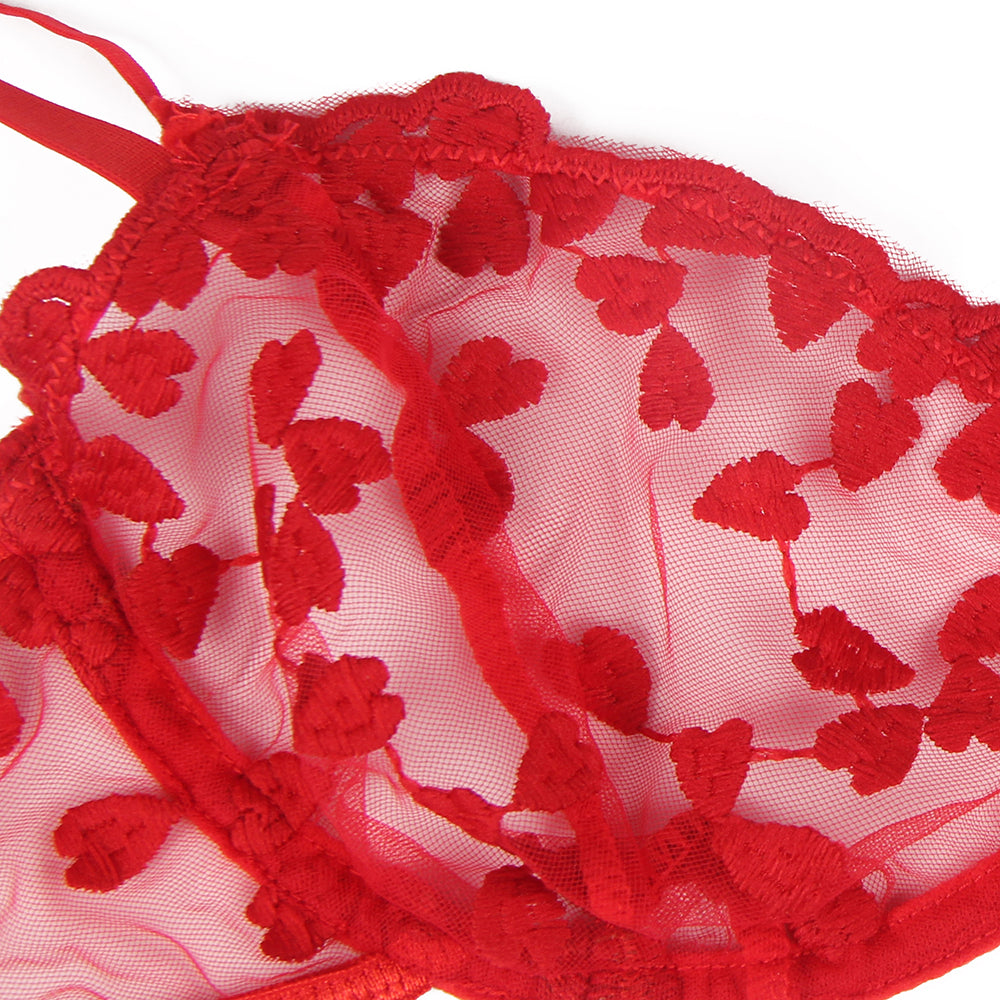 Snuggly Floral Lace Lingerie Set