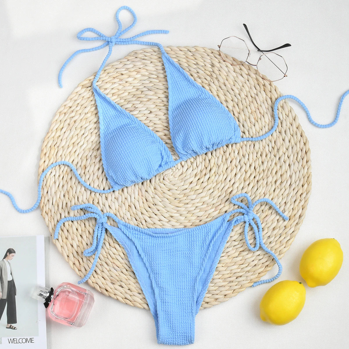 Vogue Solid Brazilian Bikini Swimwear