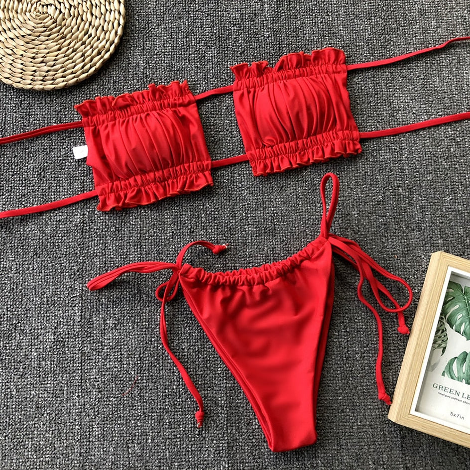 Island Pleated Bikini