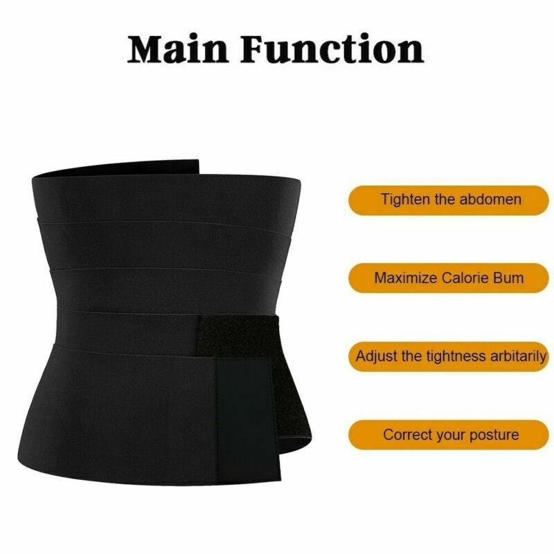 3M TikTok Snatch Me Up Bandage Wraps Lumbar Waist Support Sauna Belt Body Shaper