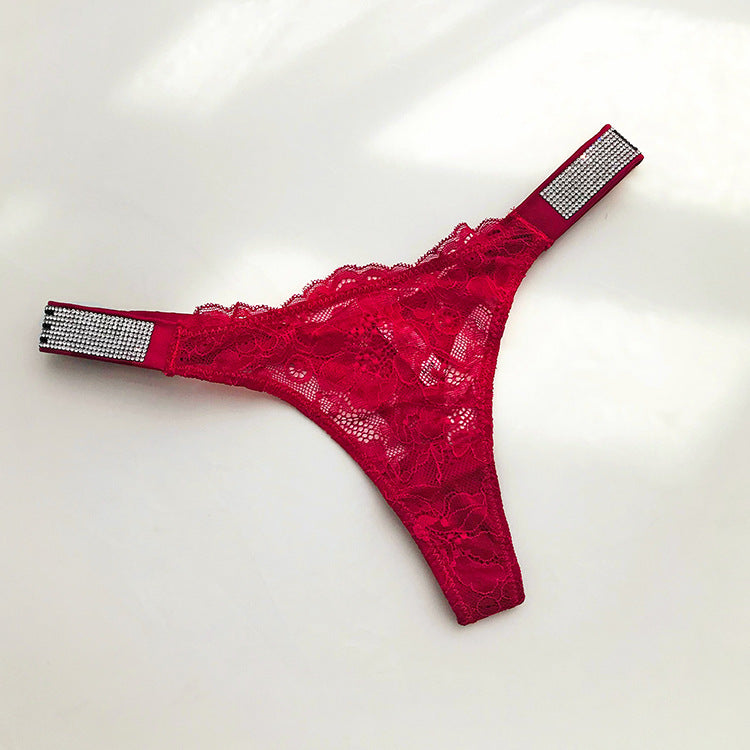 Bombshell Glitter Strap Lace Panty