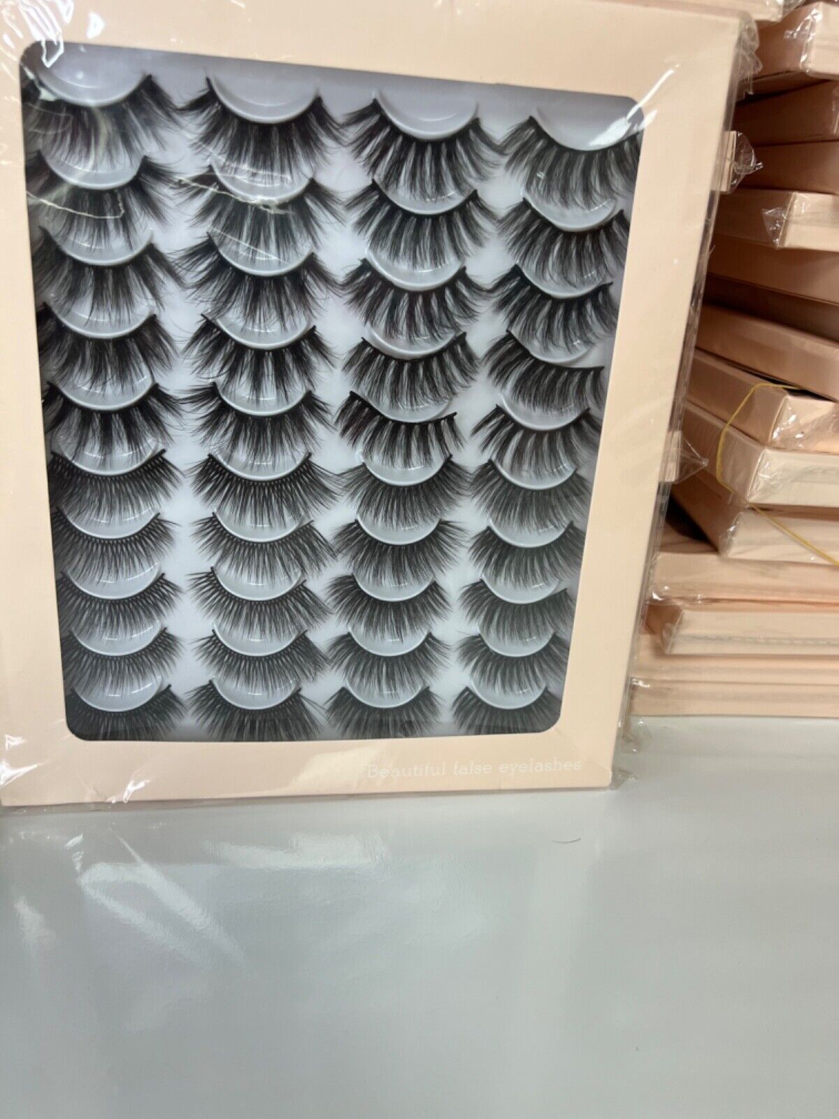 20 Pairs False Eyelashes Mink Natural Extension Black 3D Soft Lashes Makeup