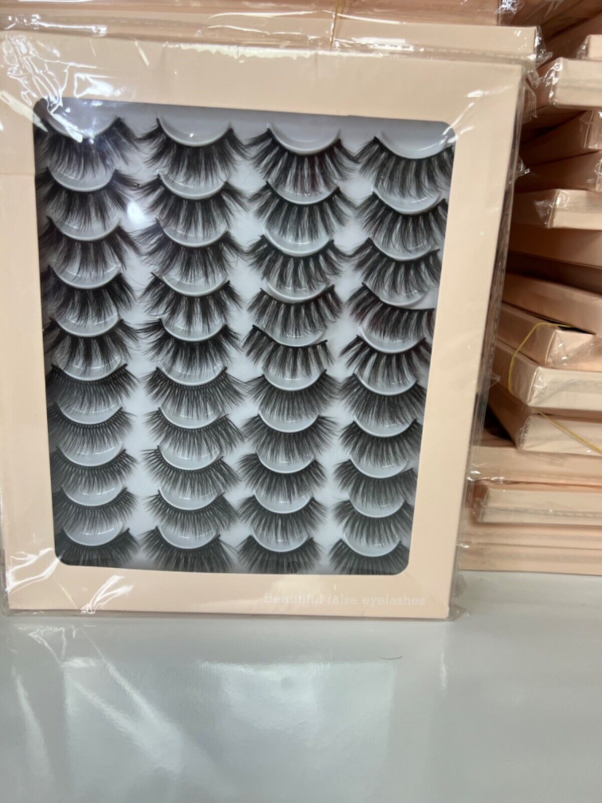 20 Pairs False Eyelashes Mink Natural Extension Black 3D Soft Lashes Makeup