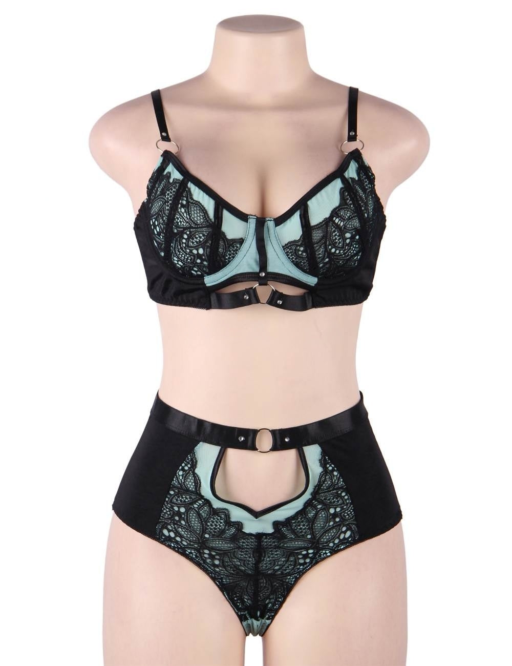 Fox Club Floral Lace Lingerie Set