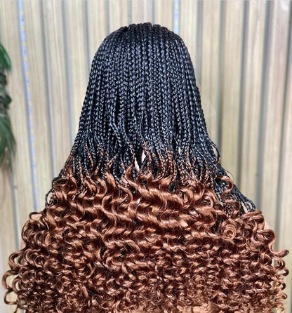 Empress Cornrow Curly Braided Wig