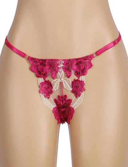 Rosy Floral Lingerie Set