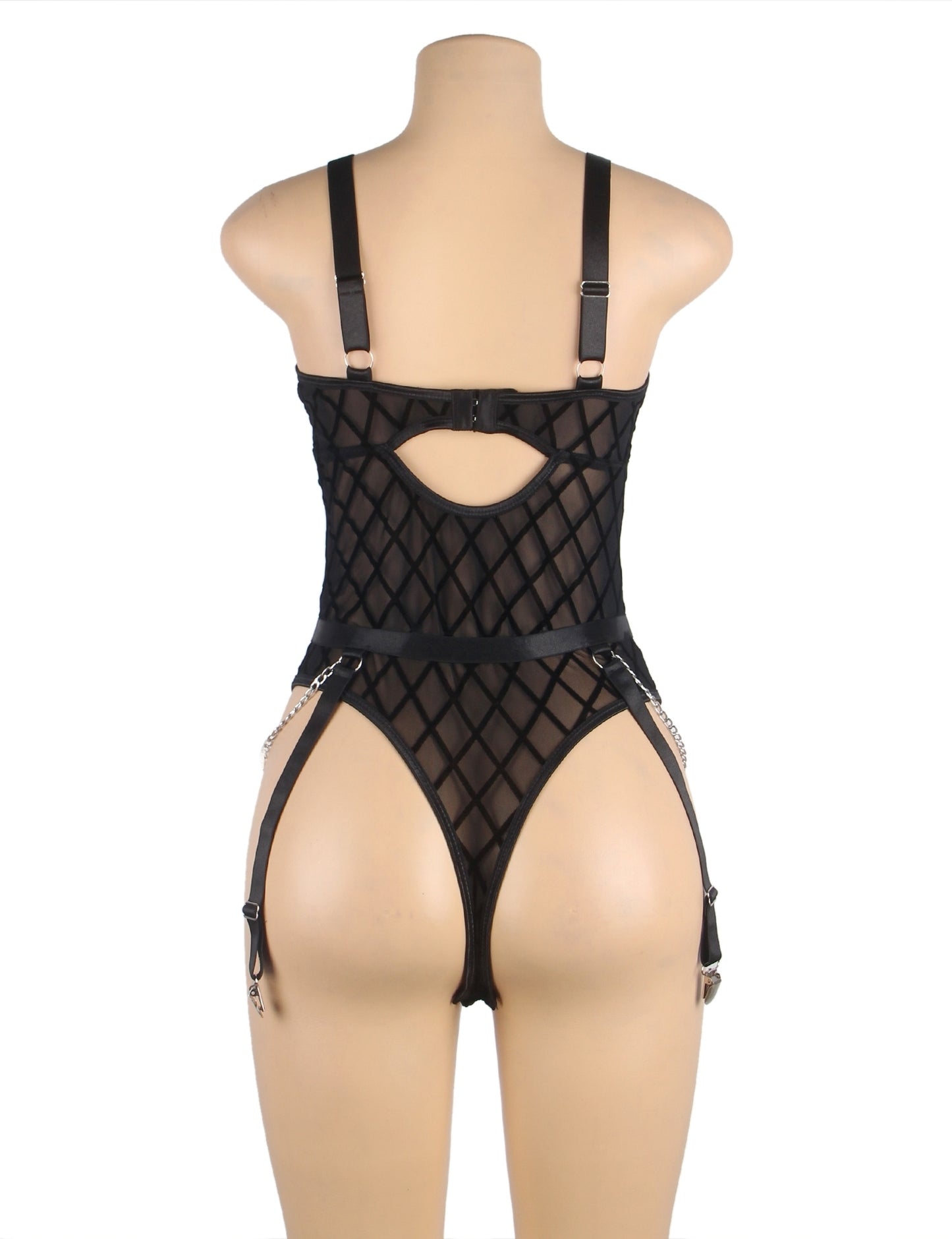 In Between Mesh Chain Bodysuit