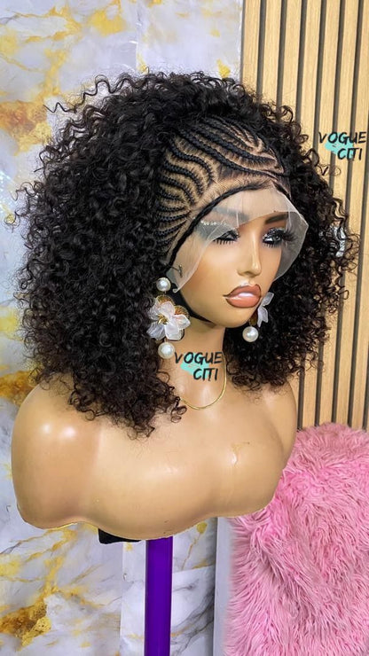 Goddess cornrow & curls