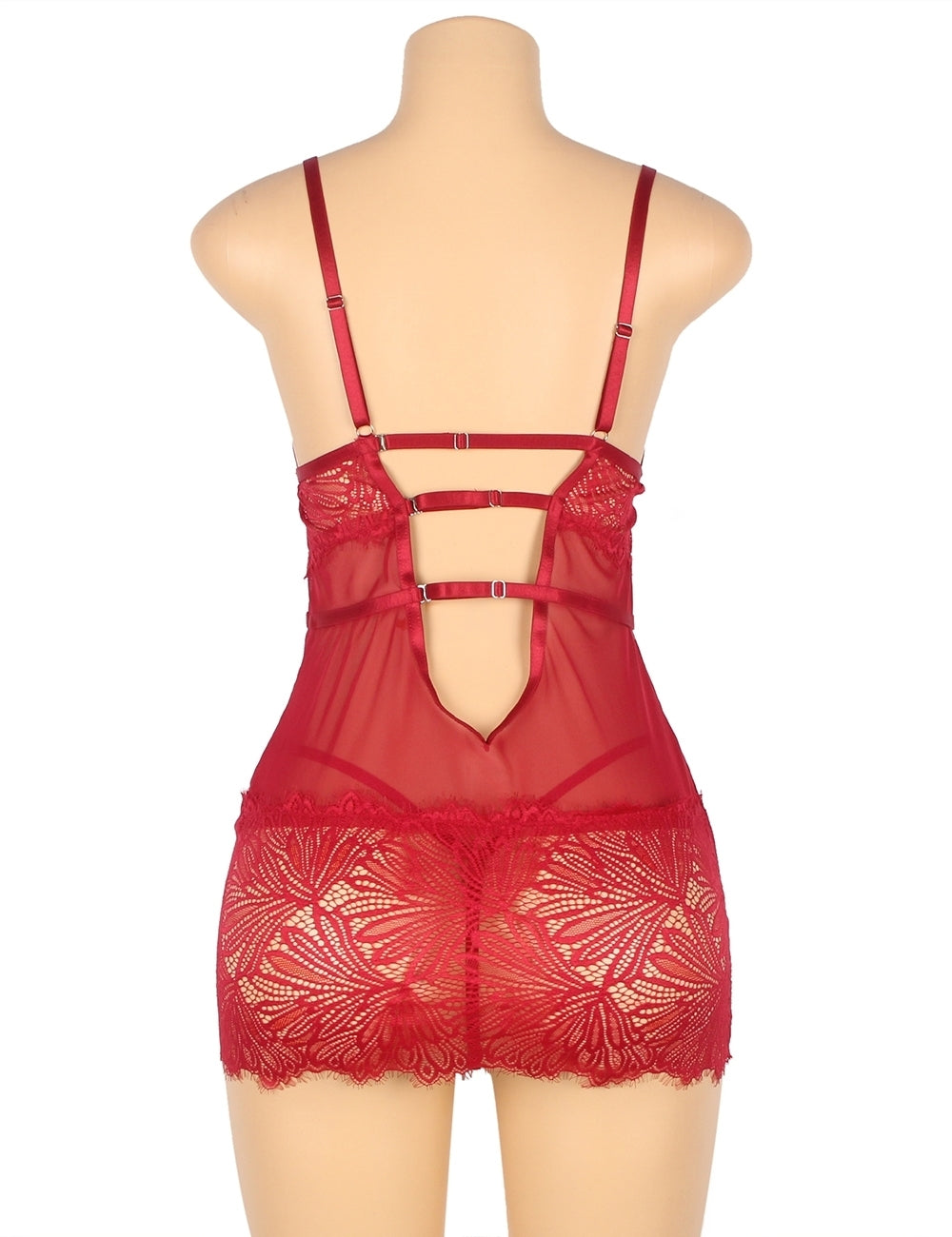 Plus Naughty Knickers Sexy Lace Babydoll Lingerie Set