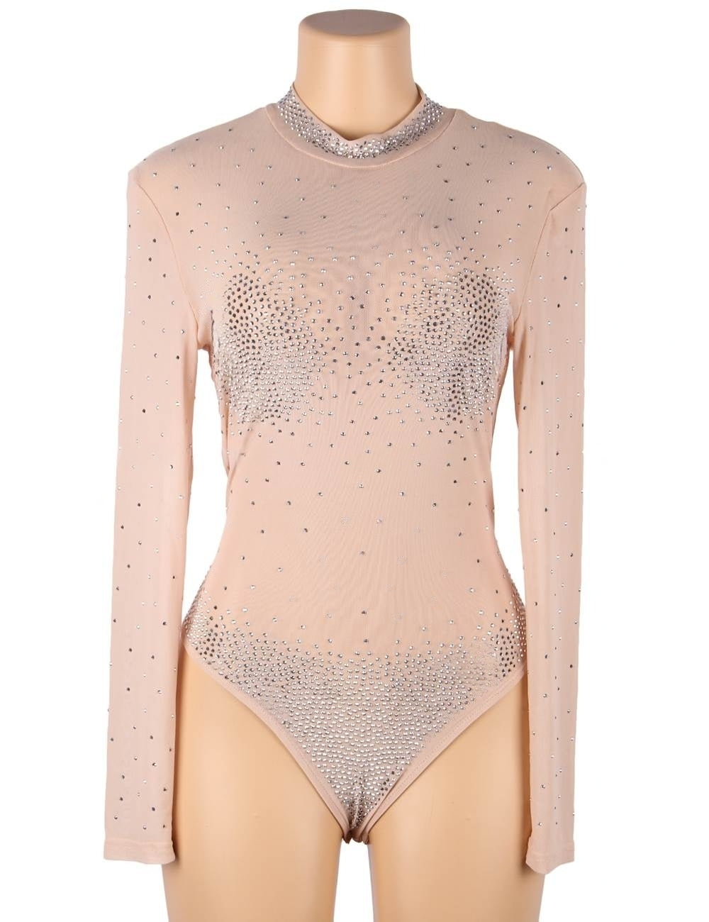 Sparkly Rhinestone Teddy Lingerie