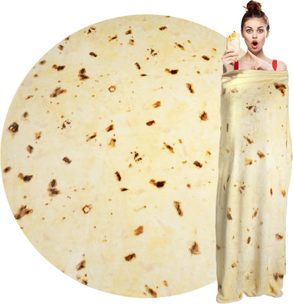 Burritos Tortilla Throw Blanket