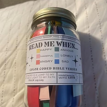 Emotionally Uplifting Bible Verses in a Jar