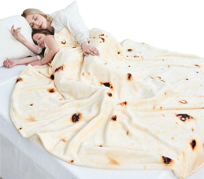 Burritos Tortilla Throw Blanket