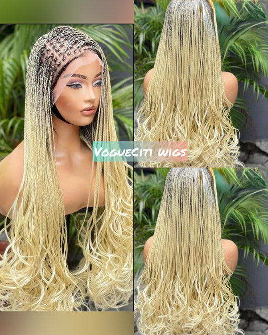 Stand out French Curls Braided Wig