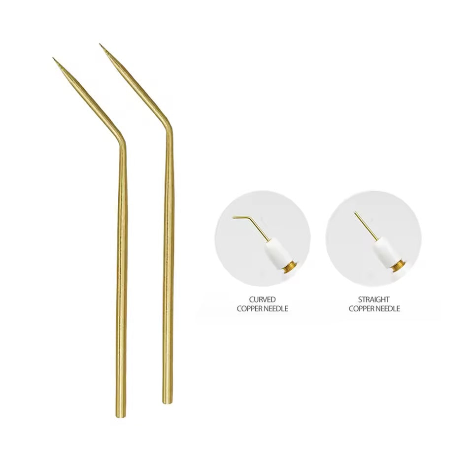 2nd Generation fine curved copper needle  plasma pen copper needle curved needle