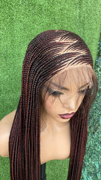 Queen Amina Cornrow Braided Wig