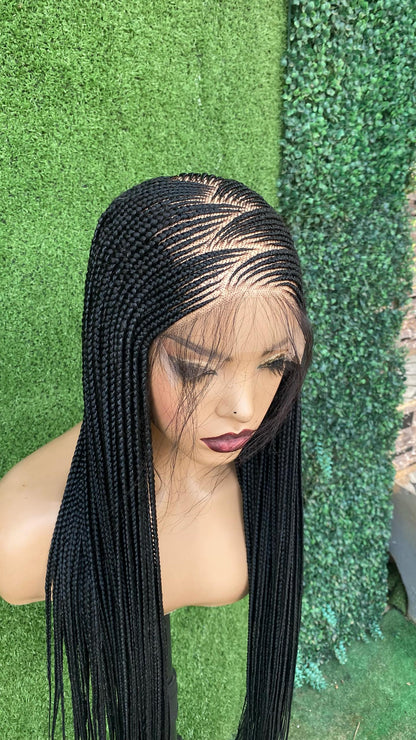 Queen Amina Cornrow Braided Wig