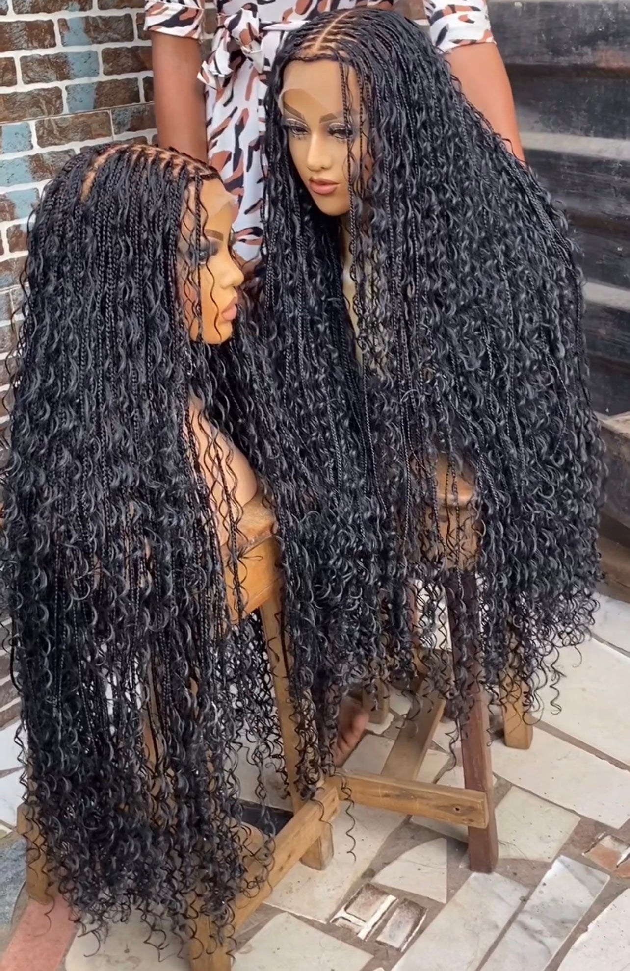 Bohemian Knotless braided wig