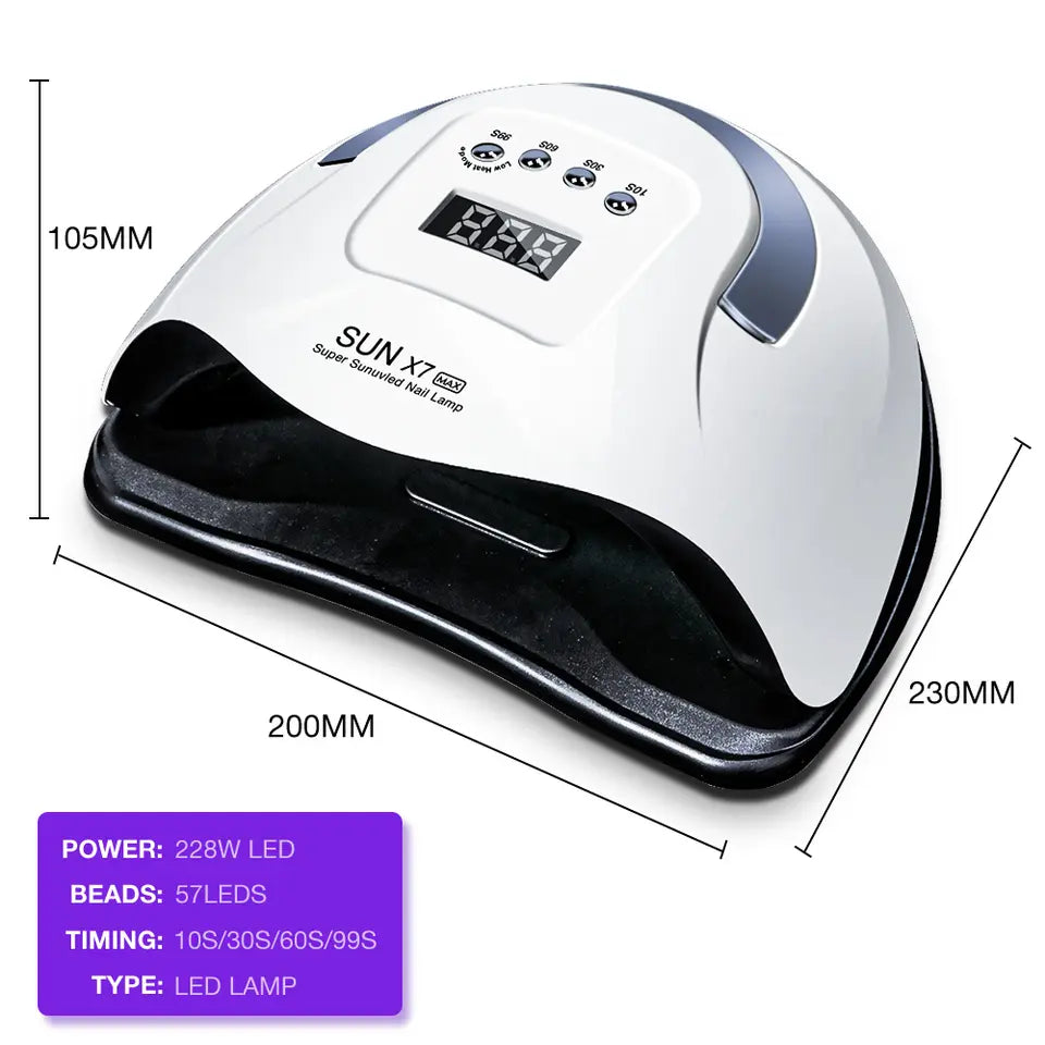 UV LED Nail Lamp Gel Nail Dryer X5