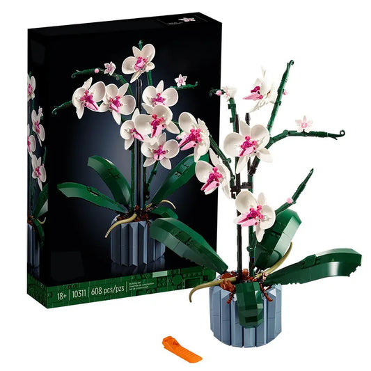 Artificial Flowers Plant Building Set Home Décor Gift Botanical Collection