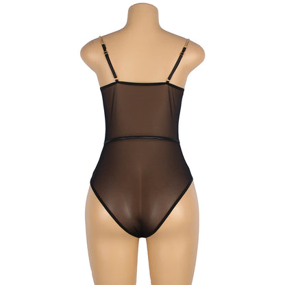 Awesomfit See Through Underwire Bodysuit Lingerie