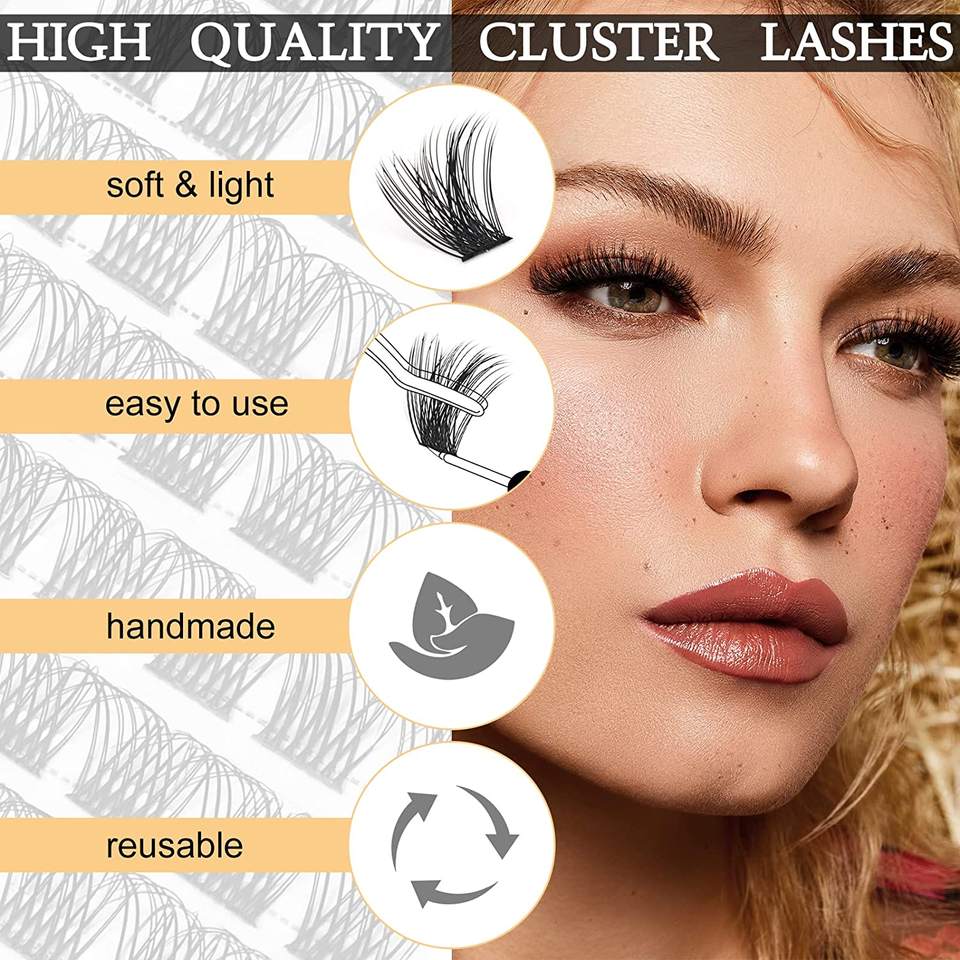 Wholesale New Design DIY Cluster Silk Segment Lashes Eyelash Extension