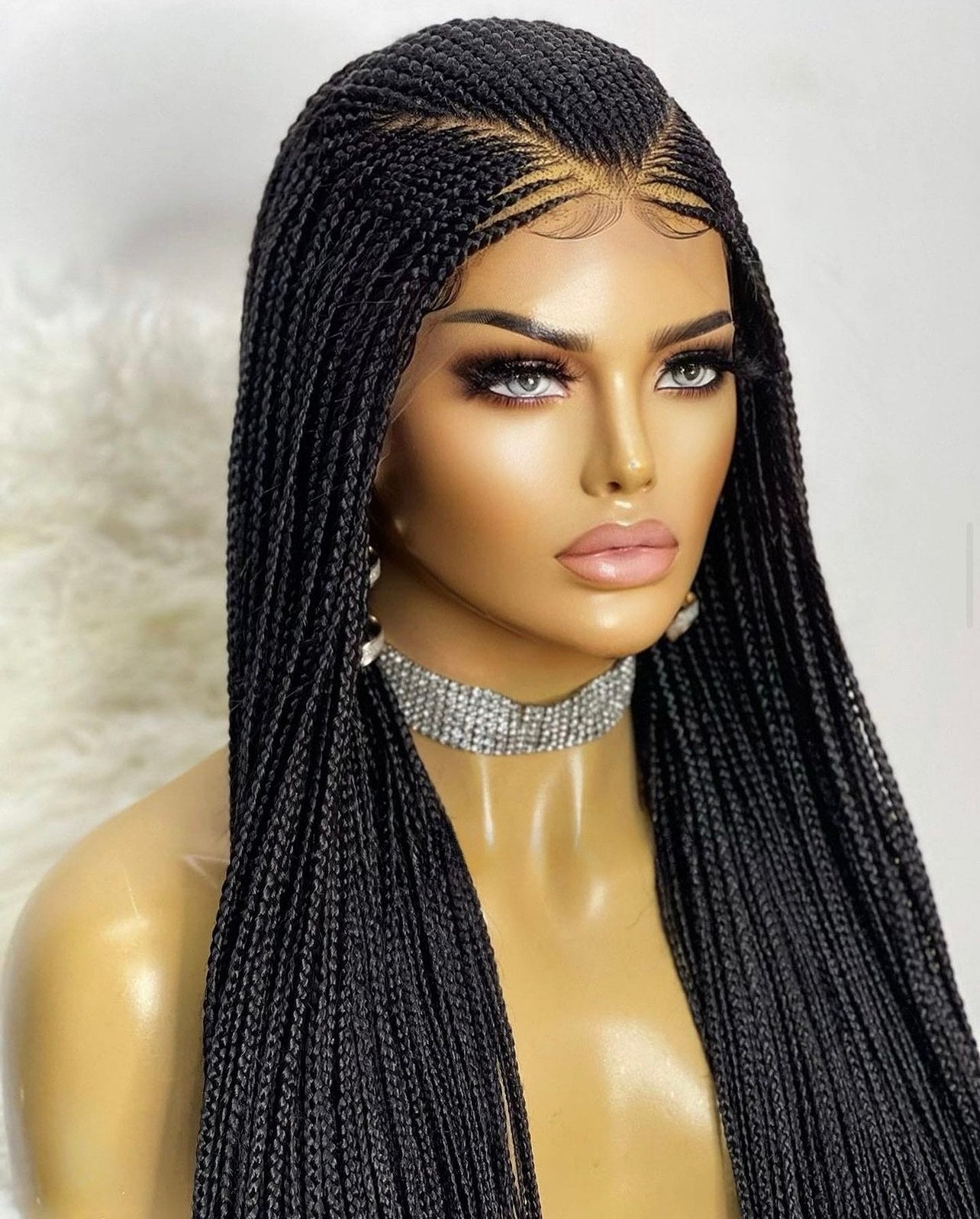 Trendy Tresses Cornrow Braided Wig