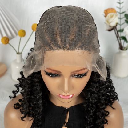 Water Wave 13x6 lace Cornrow Wig