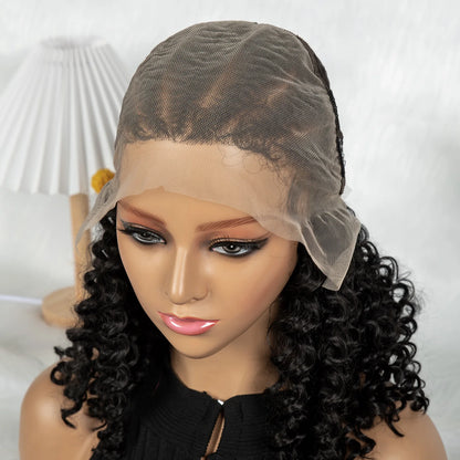 Water Wave 13x6 lace Cornrow Wig