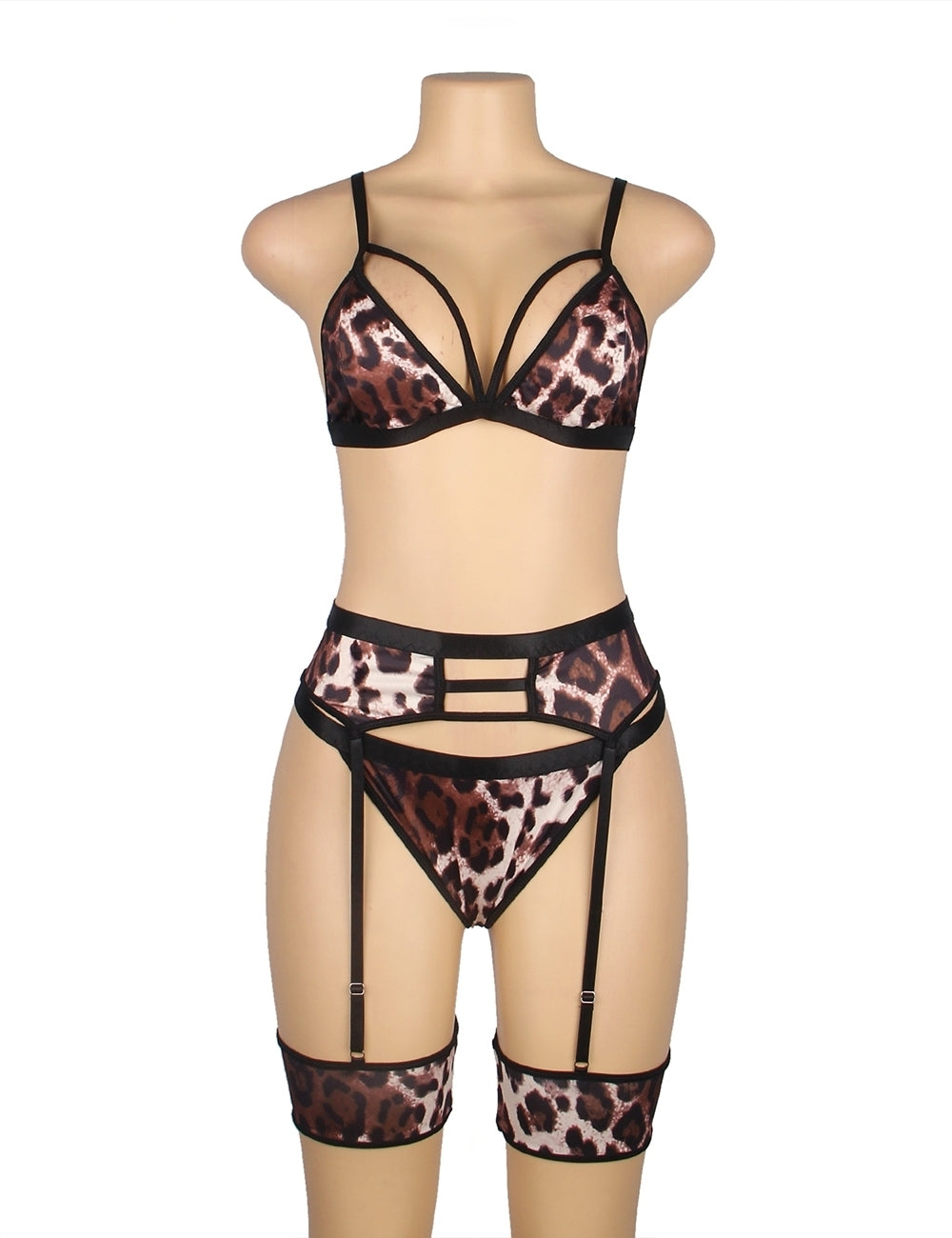 Foxxy Leopard Lingerie Set with Headwear