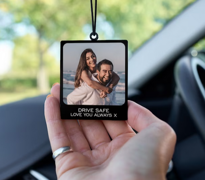 Custom Photo Car Ornament - Personalized Driving Test Pass Gift & First Car Charm