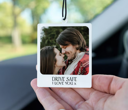 Custom Photo Car Ornament - Personalized Driving Test Pass Gift & First Car Charm